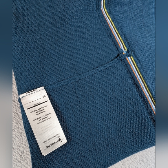 Smartwool Neck Gaiter Mens Womens One Size Blue Wool Buff Warmer Casual Outdoor - Picture 4 of 5